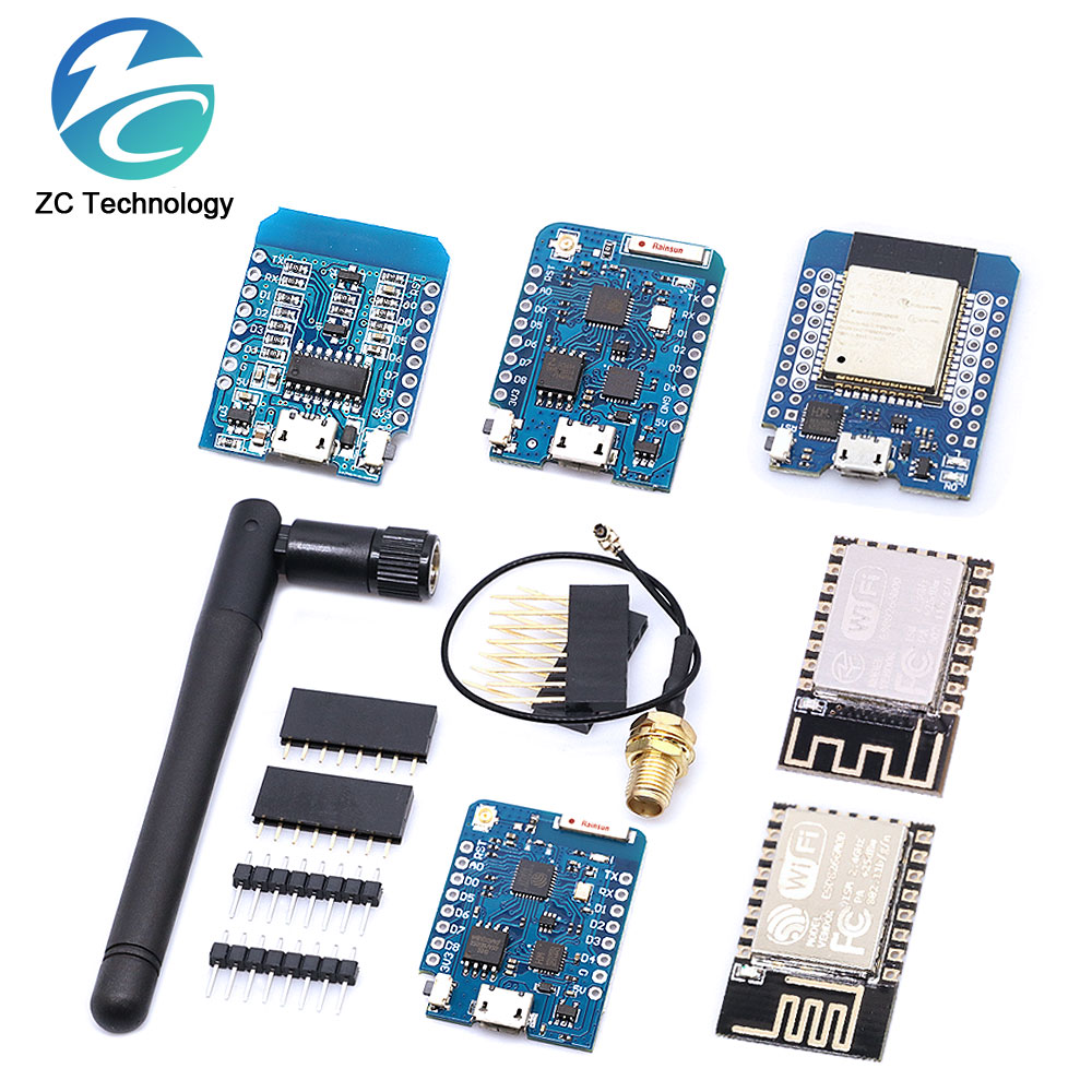 Wemos D1 Mini - Placa de desarrollo WIFI con pines,