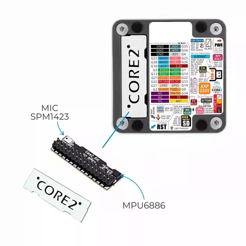 ABZW para M5stack Core2 V1.1 E - M5Stack Core2 reseña y precio
