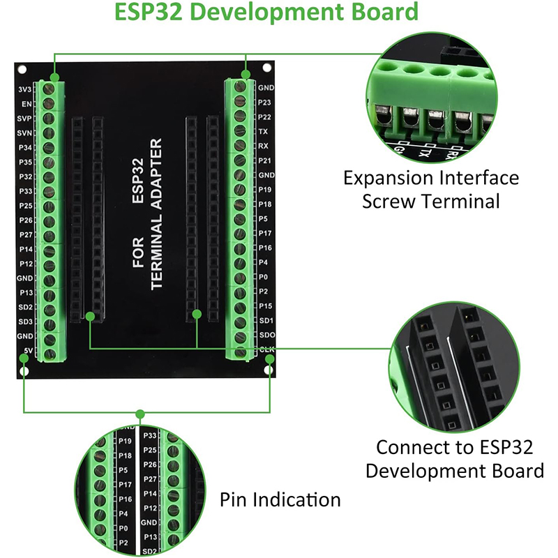Placa de conexión ESP32 de 38  - Nodemcu 32S reseña y precio