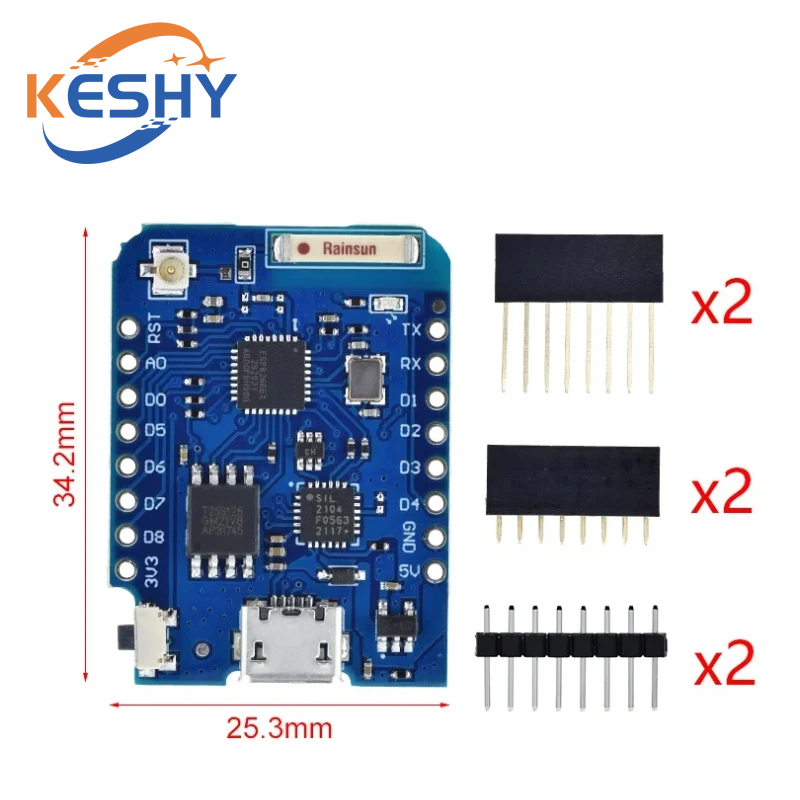 WEMOS D1 Mini Pro 16M Bytes co - D1 Mini Pro reseña y precio