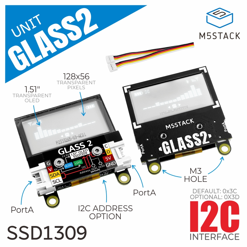 Unidad oficial Glass2 M5Stack  - M5Stack Core2 reseña y precio